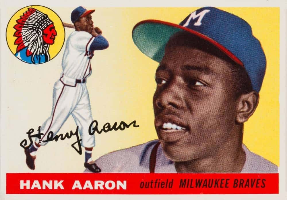 1956 Topps Hank Aaron Baseball Card 