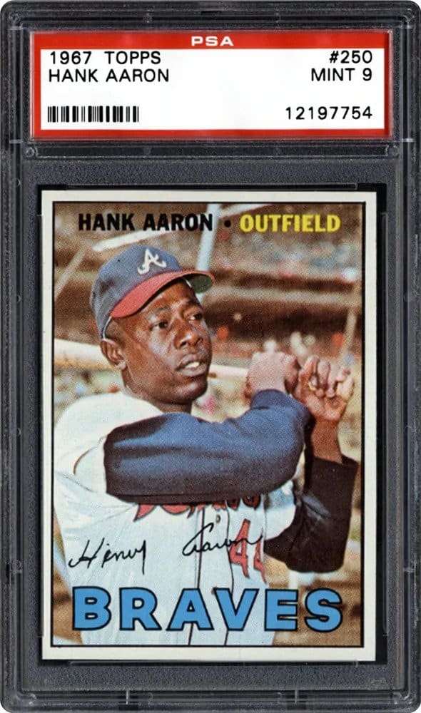 HANK AARON HOF 1959 Topps #380 Atlanta Braves REPRINT Baseball Card