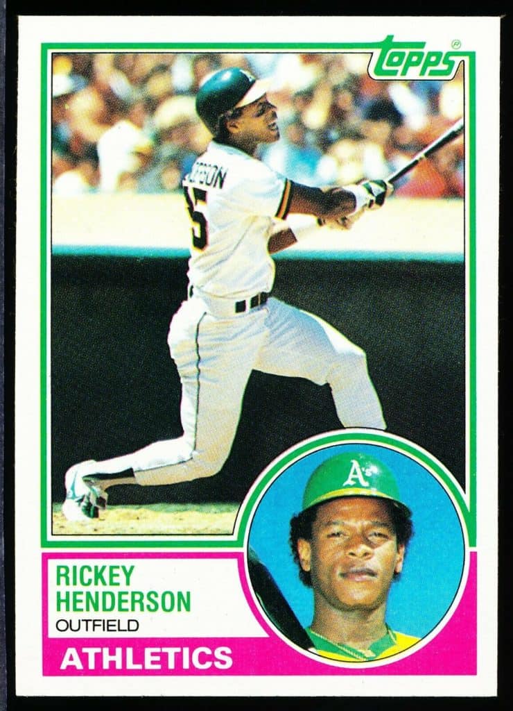 1983 topps rickey henderson baseball card