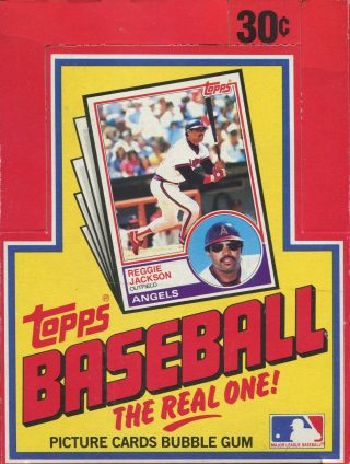 1983 topps baseball cards box