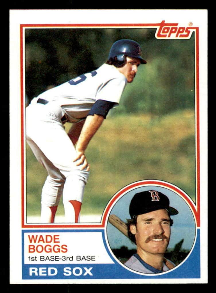1983 topps wade boggs baseball card