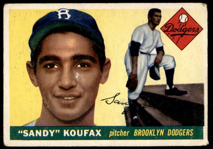 1955 Topps Sandy Koufax Baseball Card