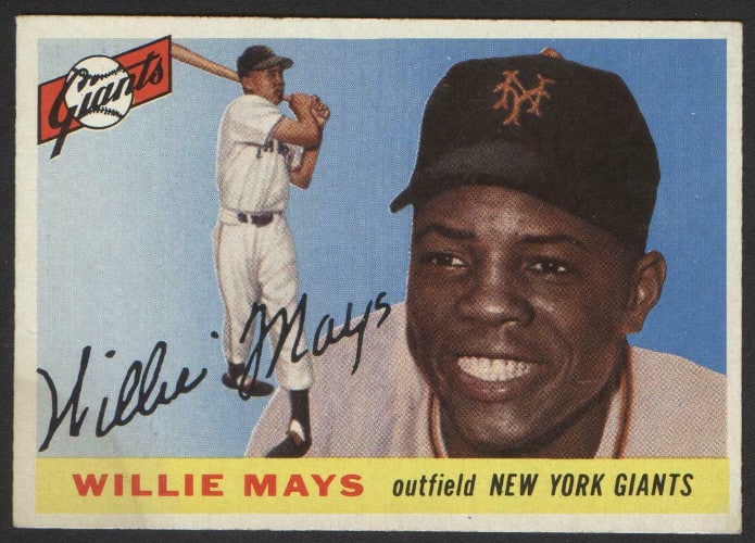 1955 Topps Willie Mays Baseball Card